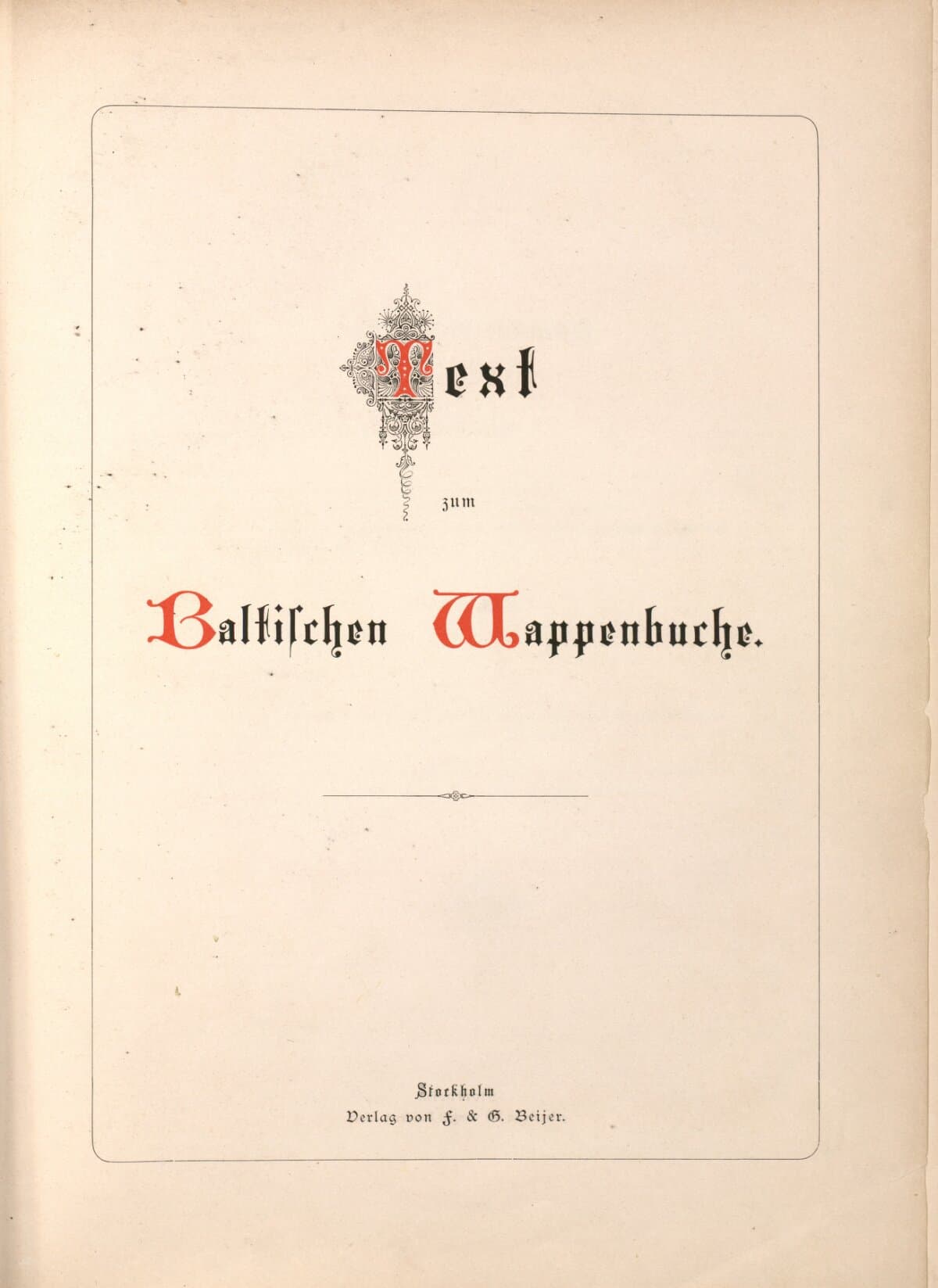 Baltisches Wappenbuch