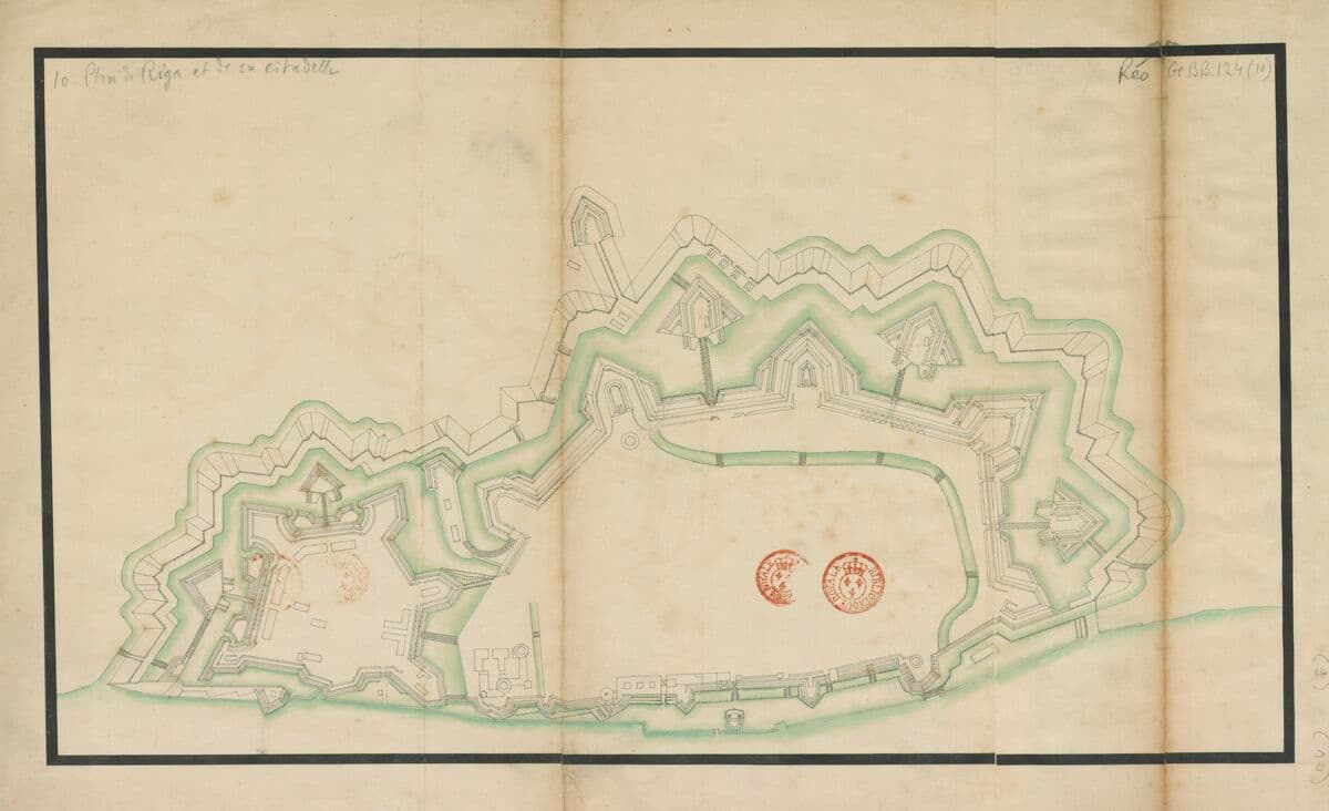 Plan de Riga et Citadelle