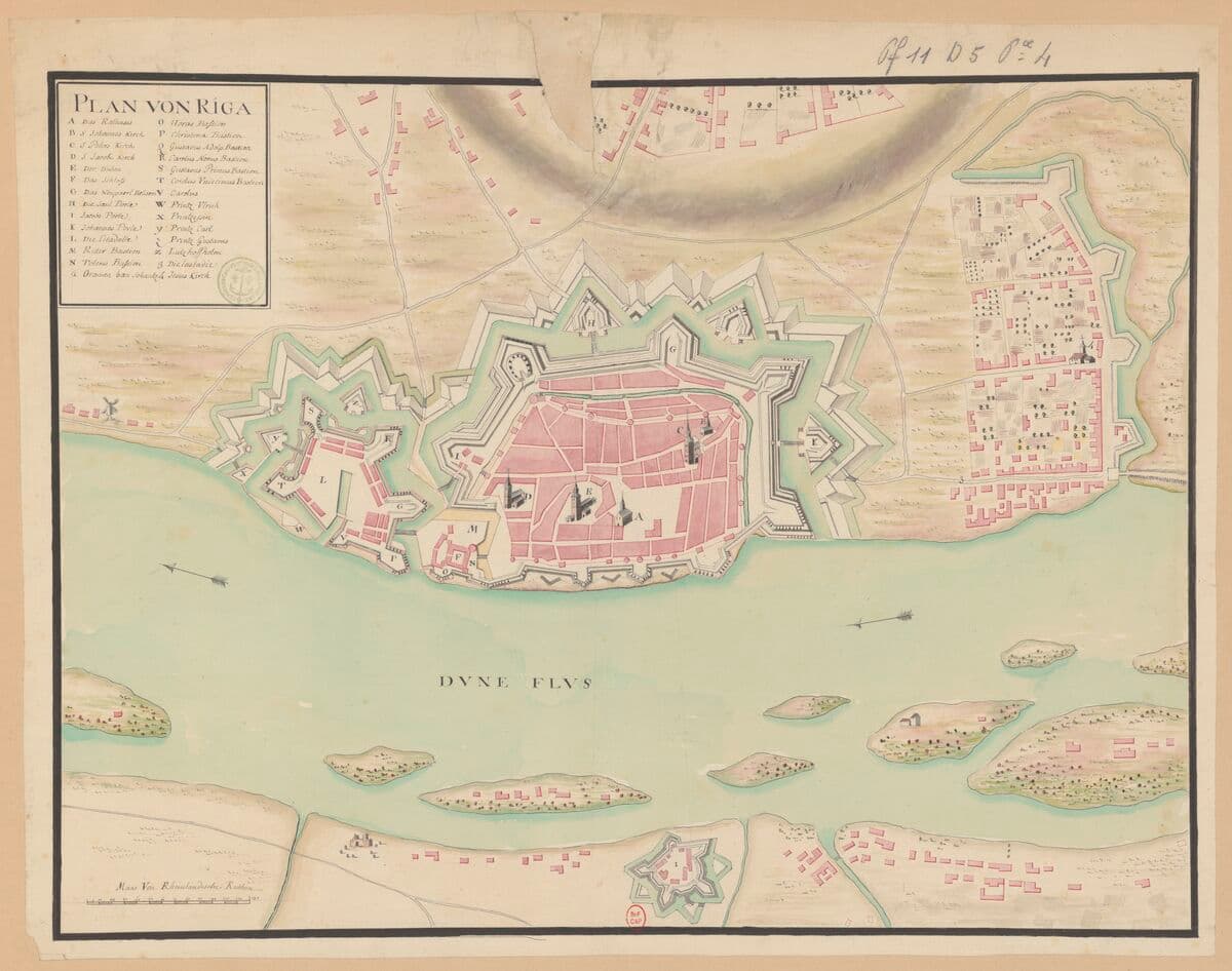 Plan von Riga